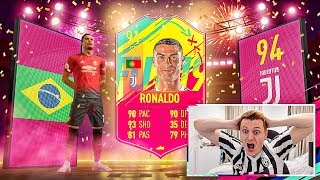 OMFG RONALDO IN A PACK!!! 2X CARNIBALL PLAYERS & AN ICON IN A FIFA 19 PACK OPENING 
