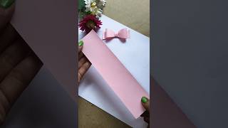 DIY Paper Bow Craft Ideas #diy #youtubeshorts #craft #bow #handmade #papercraft #viral #diycrafts