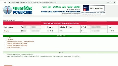 POWERGRID 75 Field Engineer & Field Supervisor Posts Online Form Kaise Bhare 2022. POWERGRID Form