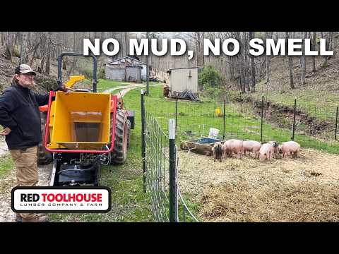 Managing PIG MUD and ODOR with Wood Chips