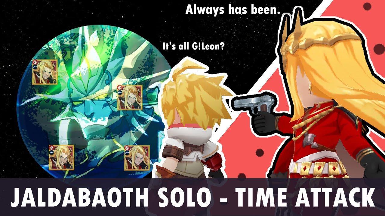 EASY Jaldabaoth Solo Time Attack comp ft. Leonidas [2 min] | Jaldabaoth: Expert | Dragalia Lost