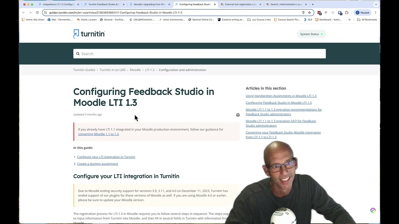 Moodle Turnitin Feedback Studio Tutorial