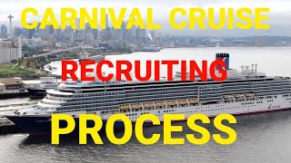 CARNIVAL CRUISE RECRUITING &ONBOARDING PROCESS /HOW TO GET A JOB WITH CARNIVAL CRUISE IN 2025