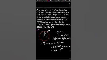 A circular disc made of iron is rotated about its axis at a constant velocity     Calculate the