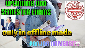 upcoming odd semester exams, only in offline mode, Panjab University Chandigarh, starts preparing 🙏