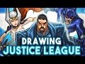 CARHOO Draws Justice League - [ 300k Subs SPECIAL ]