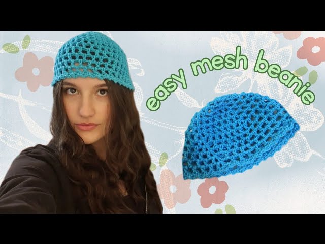 How To Crochet A Mesh Hat | Simple | skull beanie tutorial  display picture 3