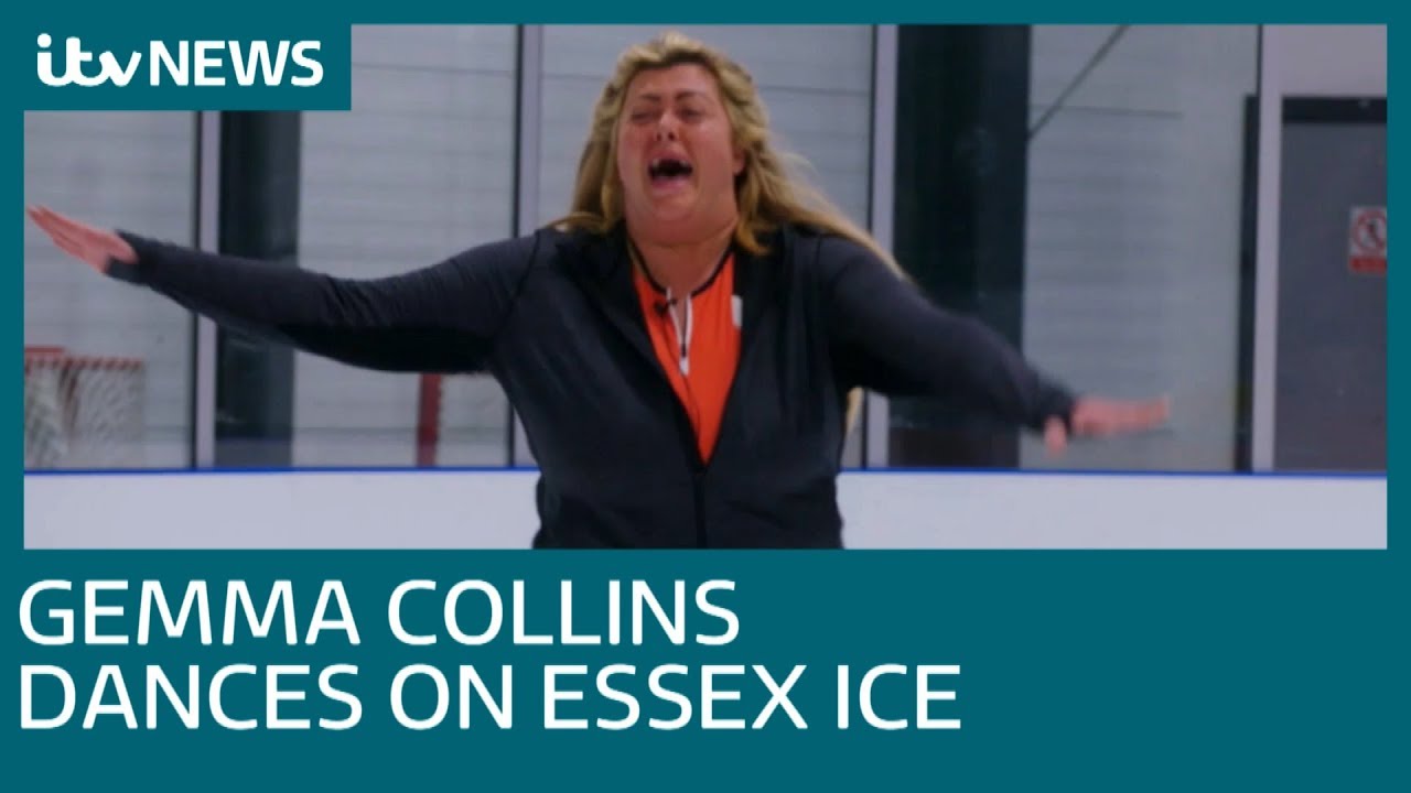 newspaper mockup Gemma Collins dances on Essex ice | ITV News