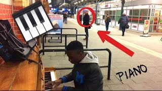 John El Gayo - Playing Piano at train Station 😎 (4K)