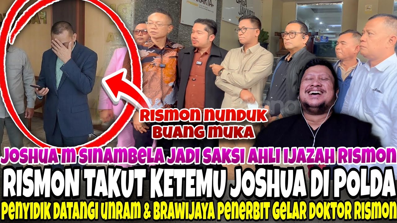 RISMON MENJERIT SAAT KETEMU JOSHUA SINAMBELA DI POLDA - JOSHUA KETAWAIN RISMON DI POLDA 