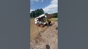 How to remove concrete post #landscape #bobcat