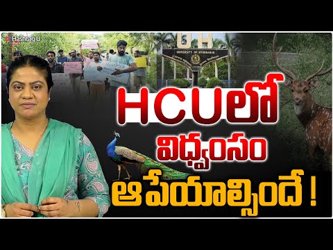 HCUలో విధ్వంసం ఆపేయాల్సిందే ! || Reaction on HCU Land Issue || CM Revanth || HashtagU