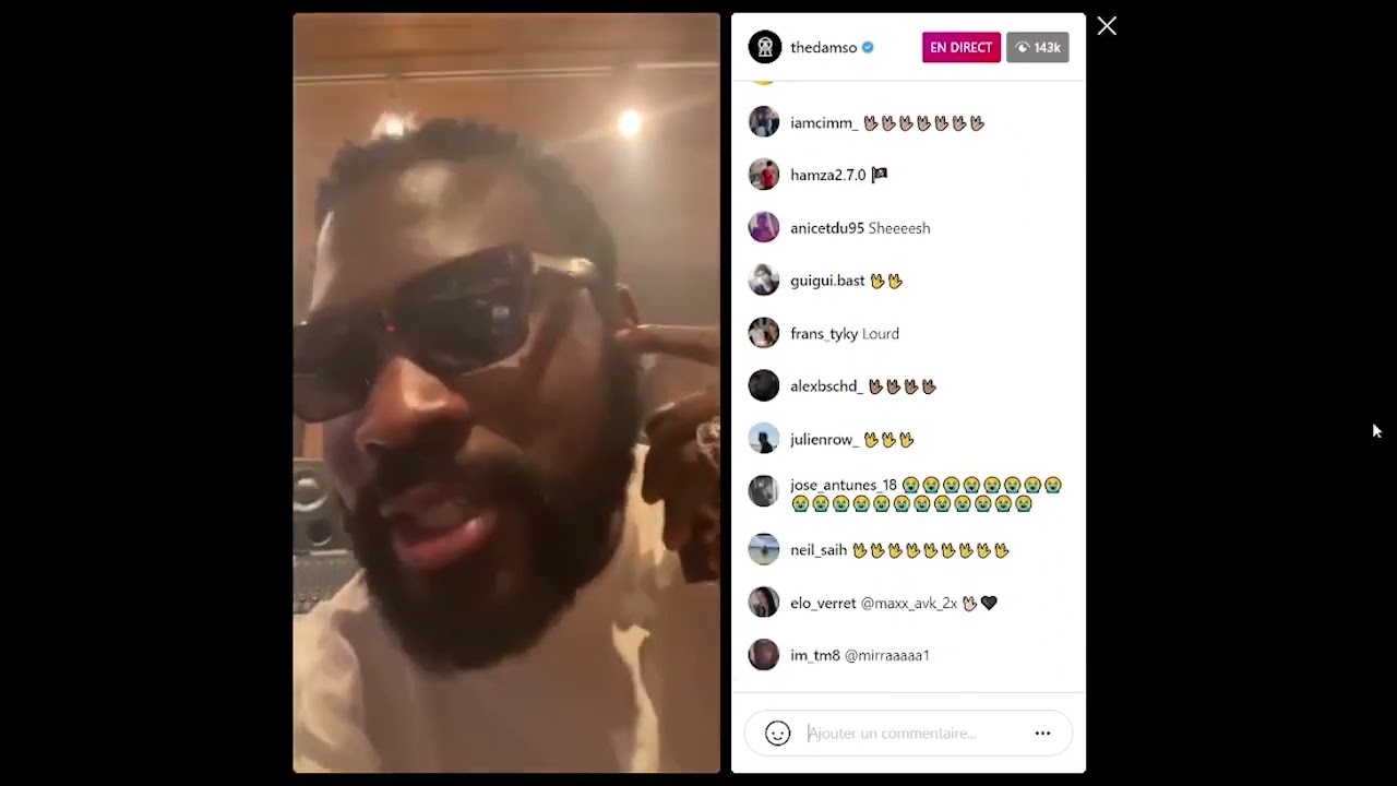 DAMSO QALF INFINITY - LIVE INSTAGRAM ENTIER [27.04.2021]