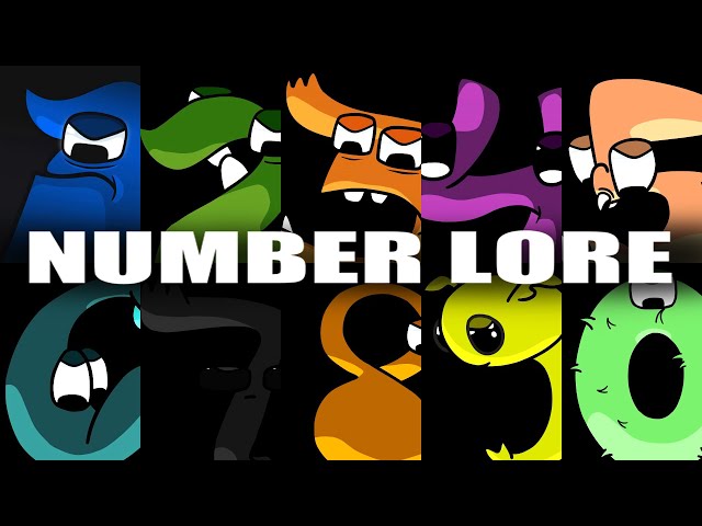 Number Lore 1, 2, 3 & 4 in 3D! 