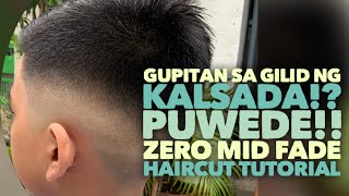 Gupitan sa Gilid ng Kalsada Zero Mid Fade Tagalog Haircut Tutorial