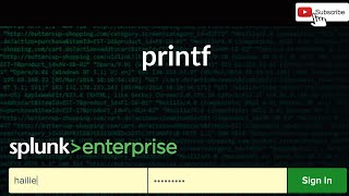 printf function in splunk