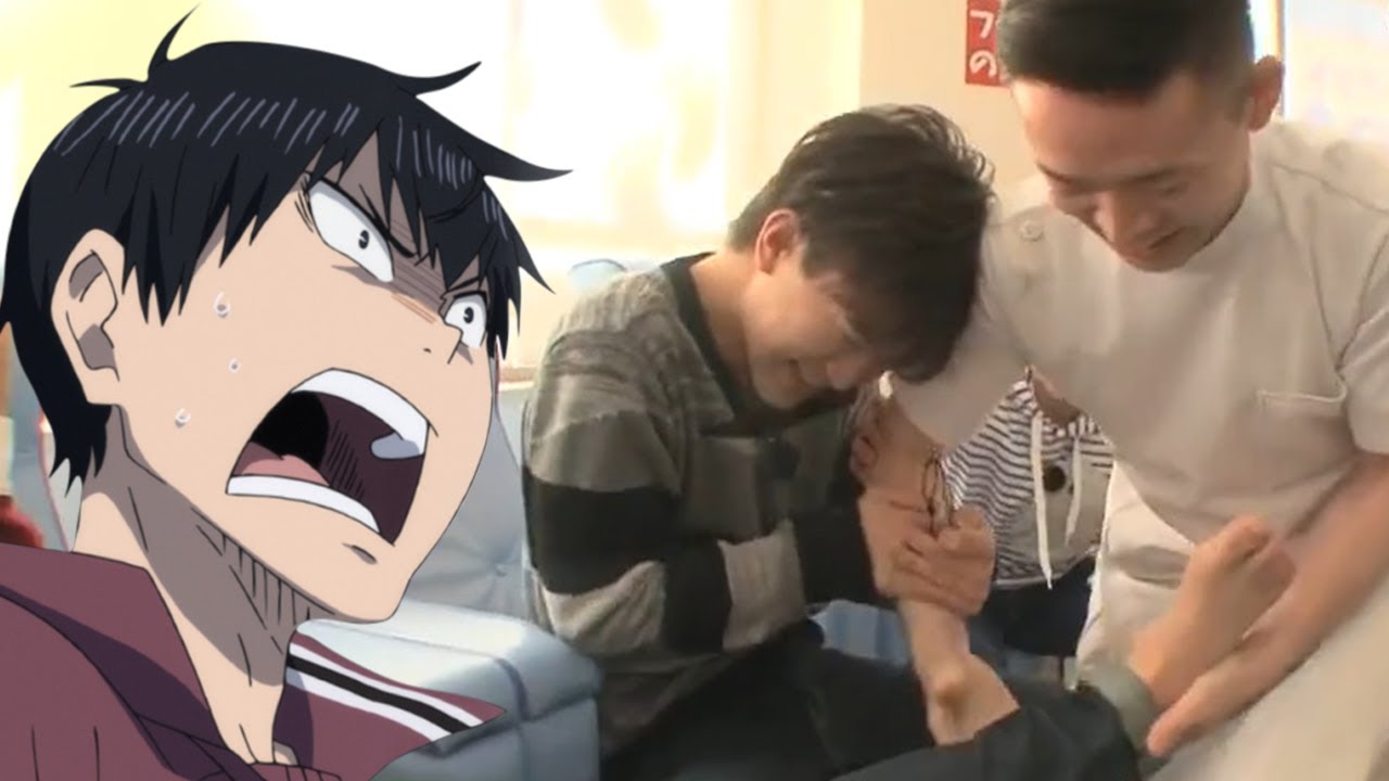 Ishikawa Kaito screaming and crying from an extreme foot massage | ENG