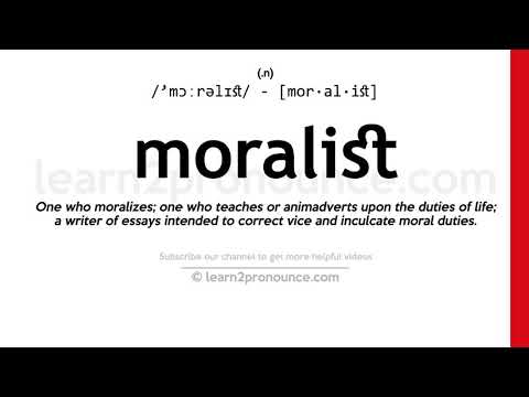 Udtale af moralist | Definition af Moralist