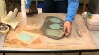 mono printing onto ceramics part 2