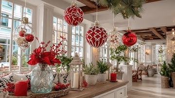 Small Space, Big Cheer | 30 Red & Gold Holiday DIYs