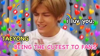 Taeyong being the cutest to fans