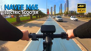 Navee N65 Electric Scooter - Istanbul Kartal Ride (Environment Sound Only) 4K