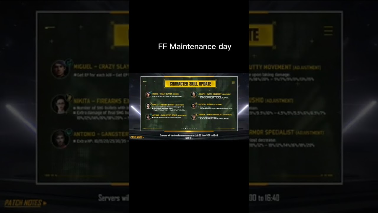 FF Maintenance day 