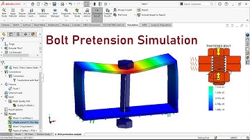 Bolt Pretension Analysis using Solidworks Simulation