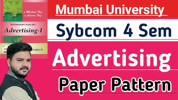 Sybcom-Sem-4|Advertising|Paper Pattern|Important question|Advertising Important question|