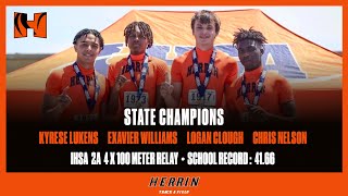 2023 IHSA 2A 4x100 Meter Relay State Championship Herrin Tigers