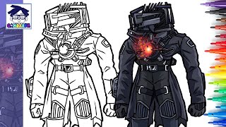 Cara Menggambar Broken Titan Tv Man Astro Infected  Skibidi Toilet Episode 77  Step By Step