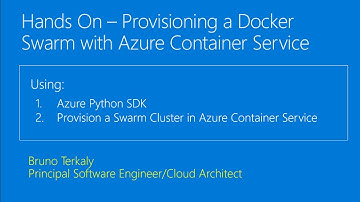 Hands On – Provisioning a Docker Swarm with Azure Container Service