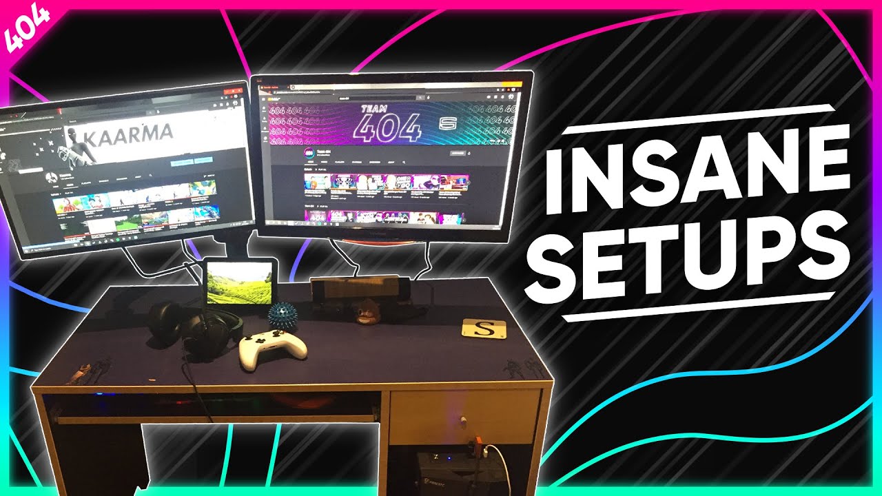 *INSANE* Streamers SETUPS | Team 404 Gaming Setups 2 | (Ft: Spxnc, Kaarma & Uub)