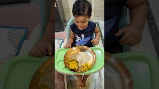 Healthy Lunch Thali for 2 Yrs Old Baby #food #recipe #streetfood #baby #love #trending #shorts