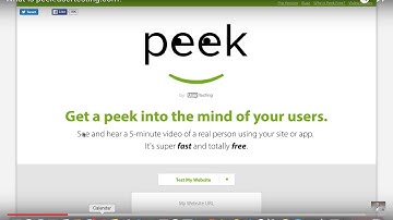 What is peek.usertesting.com?