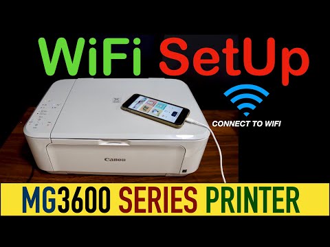 Canon Pixma MG3600 WiFi SetUp, Setup iPhone, Scanning !!