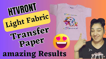 The ultimate guide to HTVRONT light fabric transfer paper