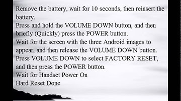 How to Hard Reset HTC ChaCha