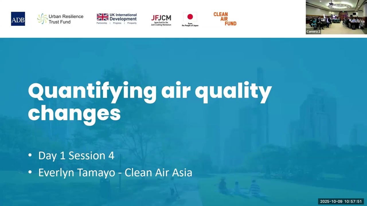 Обучение по использованию инструментария для оценки качества воздуха: количественная оценка измен...