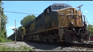 CSX Mixed/trash train accelerates down grade at Joppa rd.