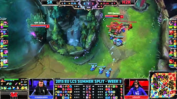 SK vs H2K | LCS EU 2015 Summer | 5. nap 3. meccs