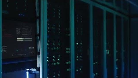 Closeup Shot Of Server Racks Stock Video