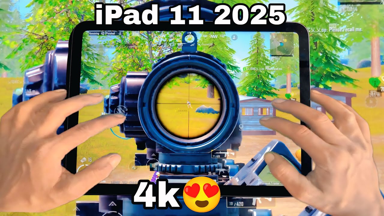 iPad 11 A16 HANDCAM PUBG in 2025 🔥/ HD+Extreme Livik Gameplay 😍/ IOS 18 ...