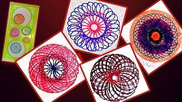 Making Flowers Designs With Spirograph Ruler | Spirograph Design Ruler | By Saima