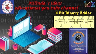 4 bit  binary Adder by using XOR gate. VDO lecture for vocational science & engineering students.