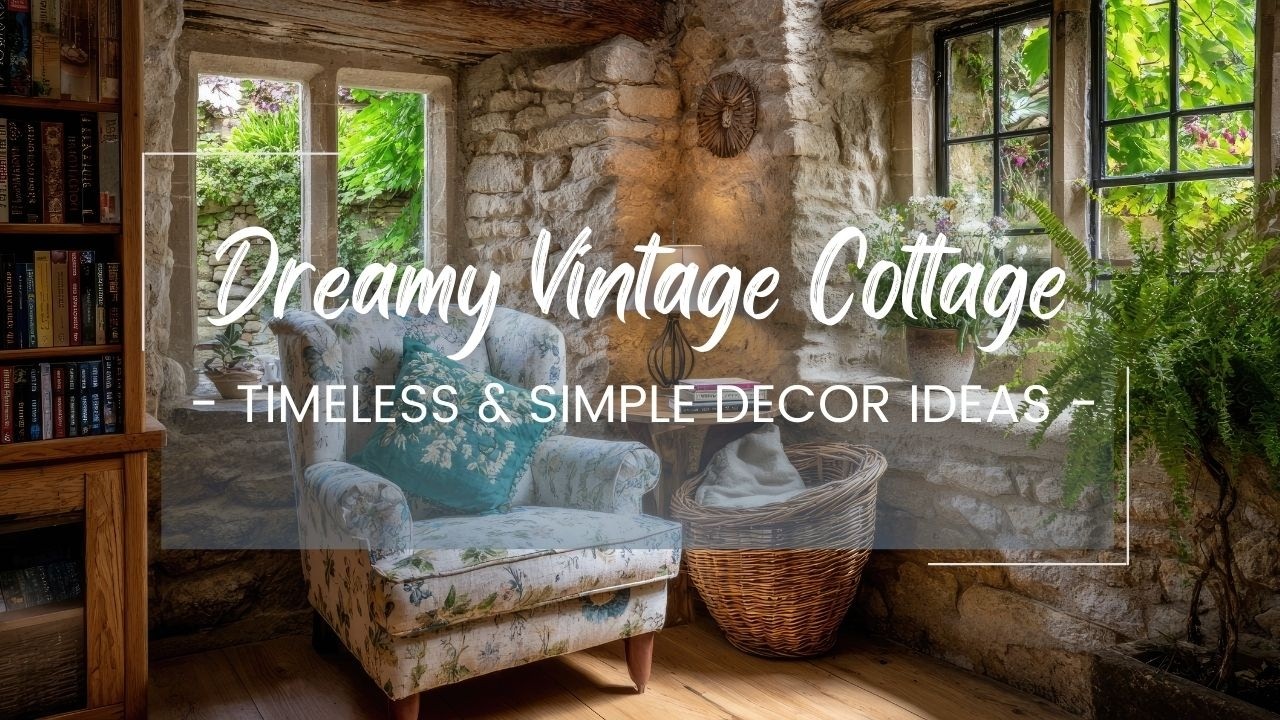 Create Your Dreamy Vintage Cottage With These Timeless & Simple Decor Ideas