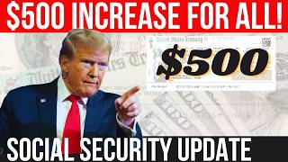 $500 SOCIAL SECURITY INCREASE FOR ALL IN THIS BILL! SSA SSI SSDI Payments | Social Security Update