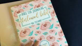 BIBLE FOR JOURNALING INTERLEAVED BIBLE NEW TESTAMENT - REVIEW AND FLIP THROUGH