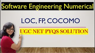 Software Engineering Numerical - LOC FP COCOMO | Software Engineering Numerical UGC NET PYQs screenshot 3