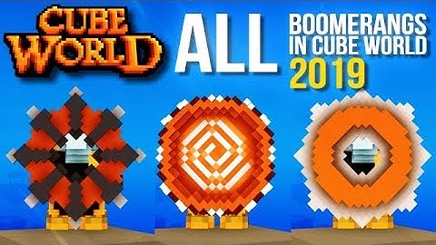 ALL BOOMERANG STYLES (Common to Legendary) IN CUBE WORLD 2019 !!
